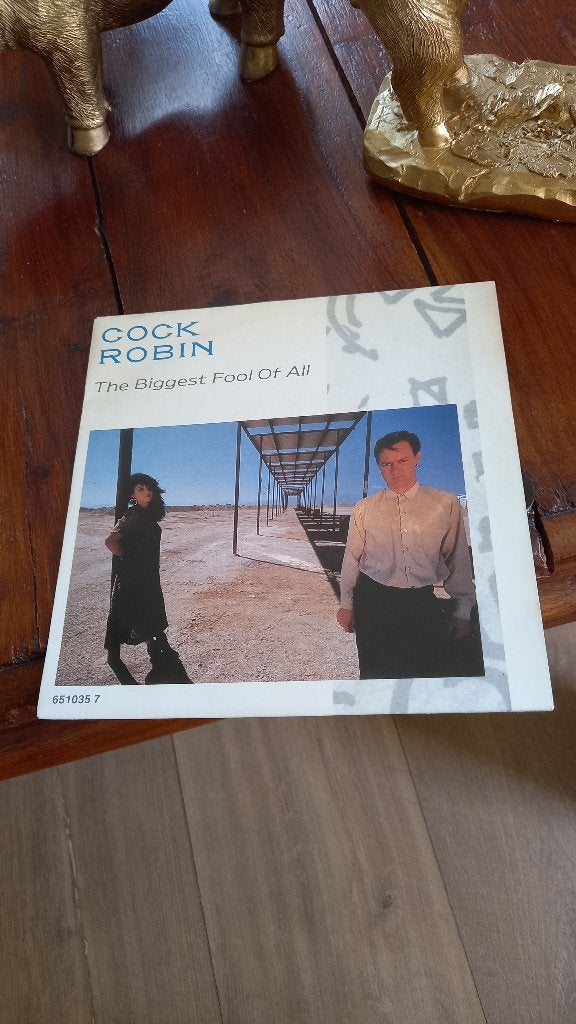 vinyl (45T) cock robin "the biggest fool of all", Ophalen, Zo goed als nieuw, Pop