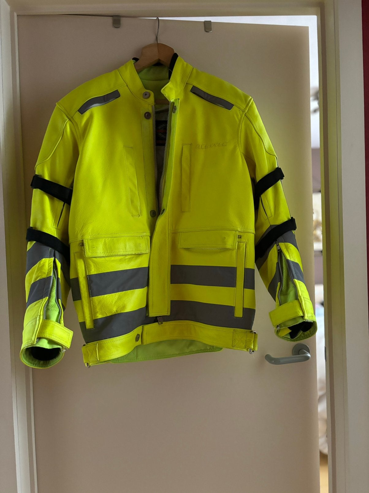 Motorjas in leer, Motoren, Ophalen of Verzenden