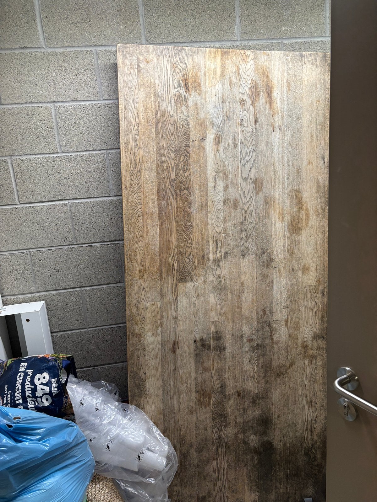 houten eettafel, Doe-het-zelf en Bouw, Platen en Panelen, Ophalen, Gebruikt, Hout