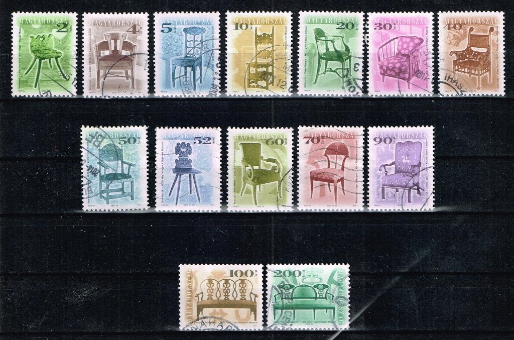 Postzegels uit Hongarije - K 3899 - stoelen en banken, Verzenden, Gestempeld
