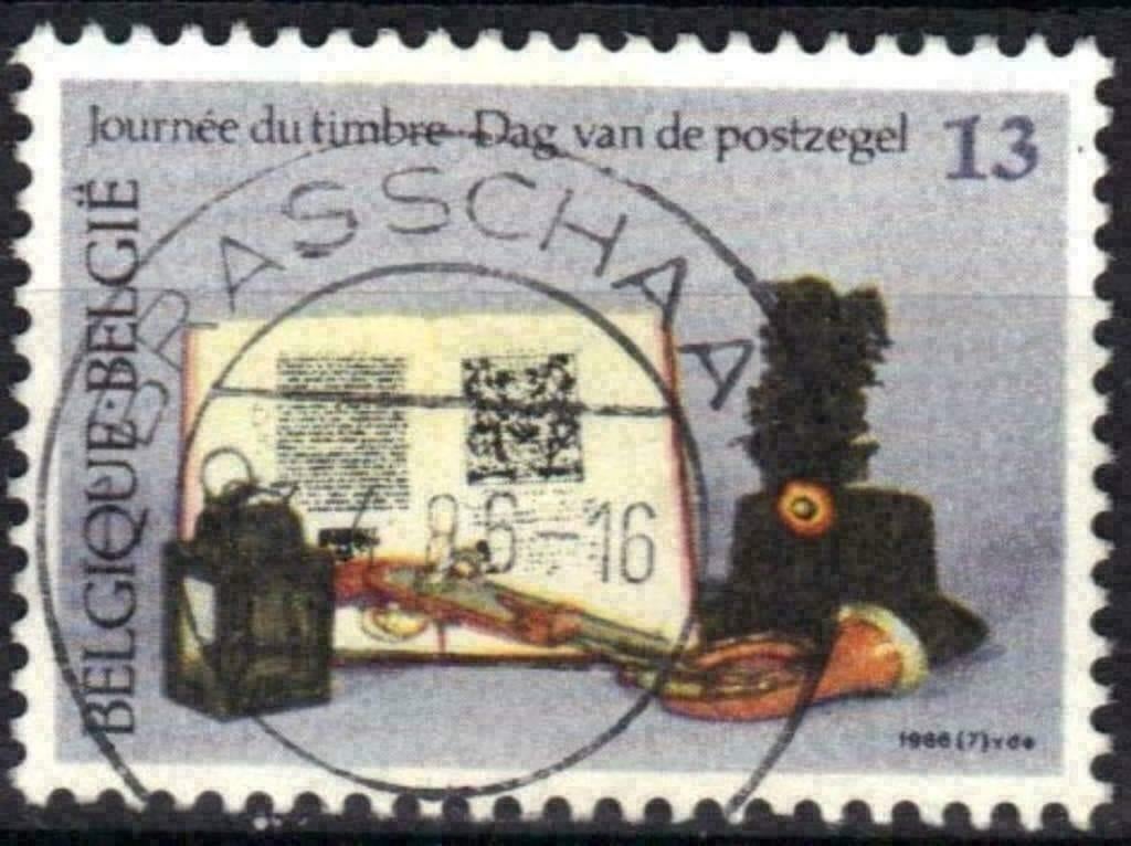 Belgie 1986 - Yvert/OBP 2210 - Dag van de Postzegel (ST), Postzegels en Munten, Postzegels | Europa | België, Gestempeld, Gestempeld