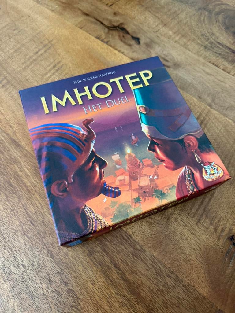 Imhotep Het Duel, Hobby en Vrije tijd, Gezelschapsspellen | Bordspellen, Ophalen of Verzenden, Zo goed als nieuw