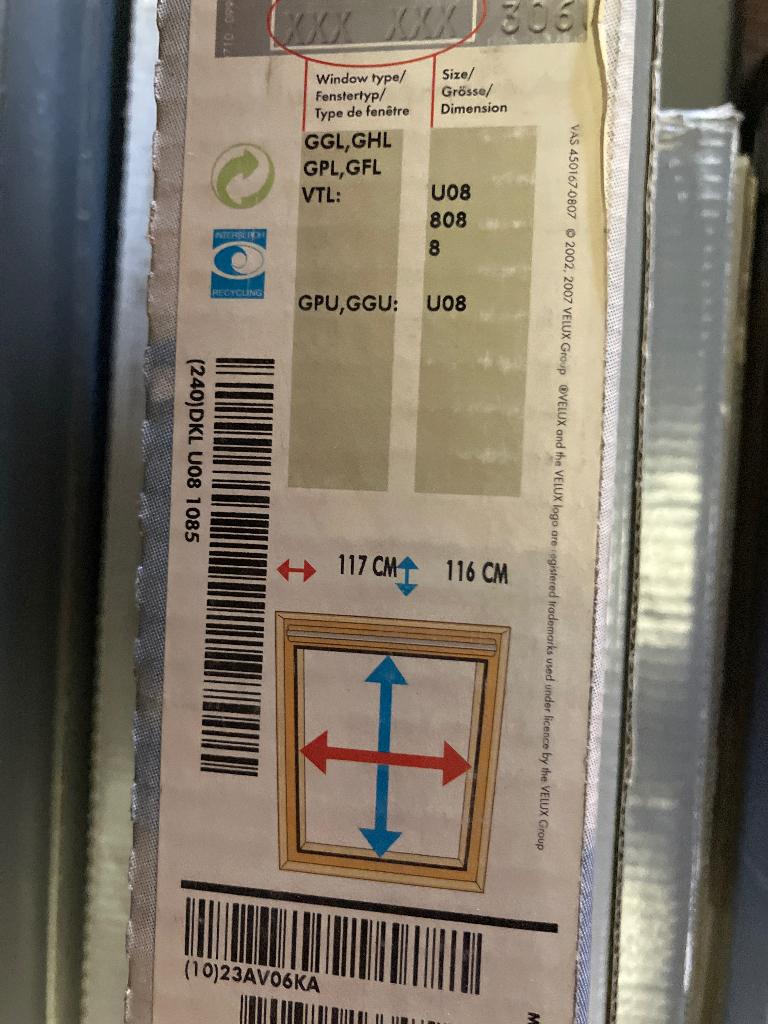 Velux rolgordijn u08 808 of 8, Ophalen, 100 tot 150 cm, Nieuw, 100 tot 150 cm