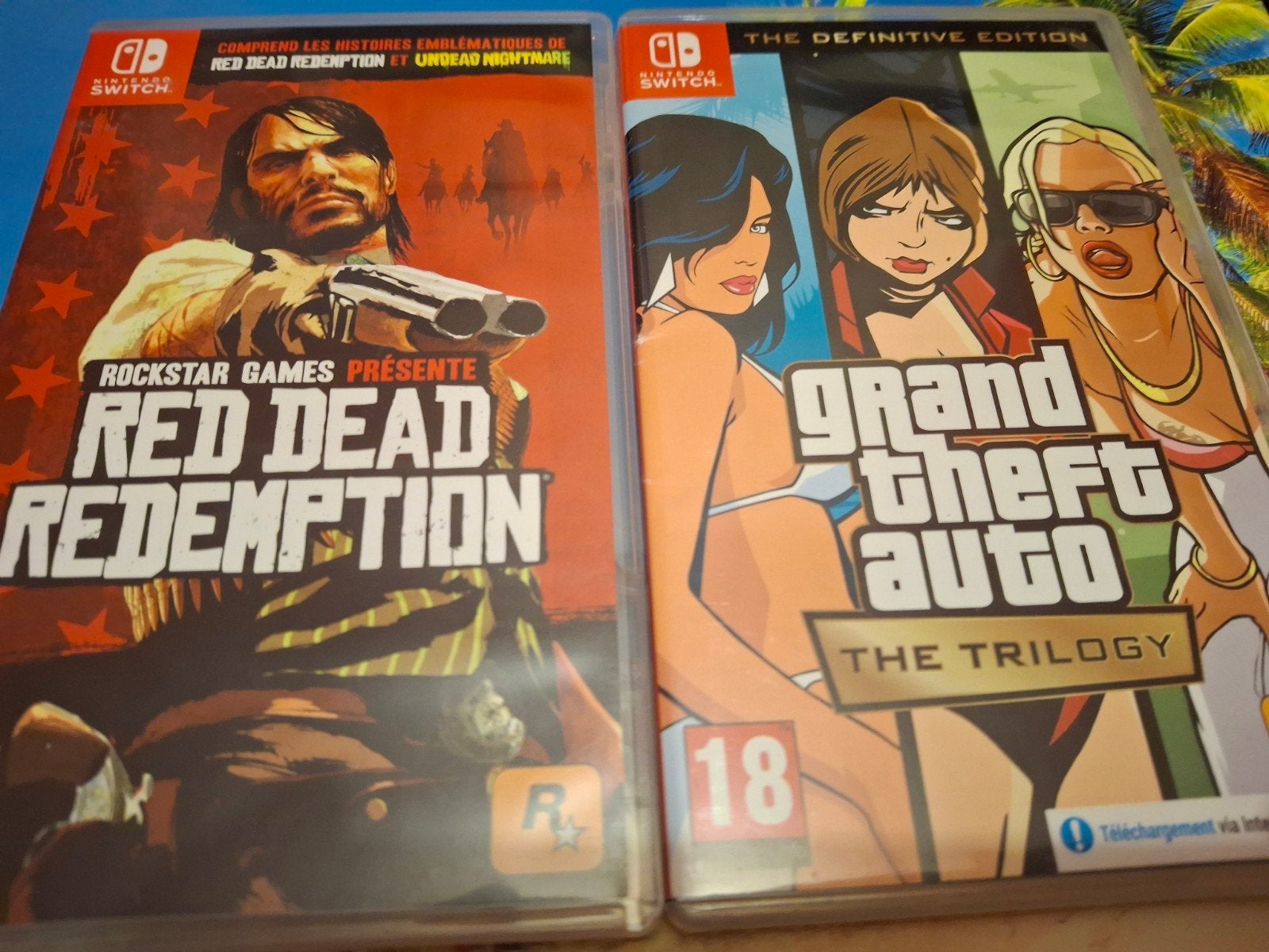 Red Dead Redemption et GTA Trilogy Nintendo switch, Enlèvement, Comme neuf, Aventure et Action