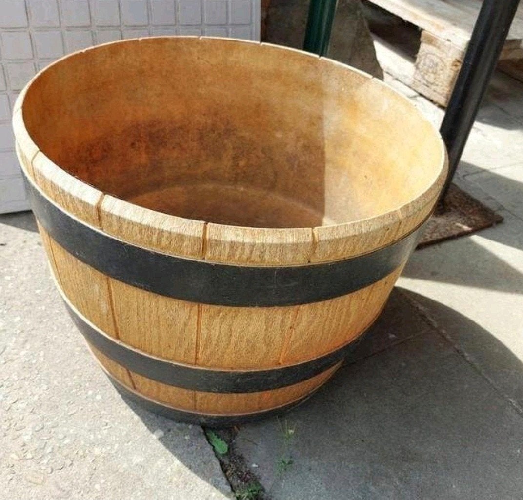 pot de fleurs en plastique effet ton sur ton, Jardin & Terrasse, Bacs à fleurs & Jardinières, Enlèvement, Synthétique