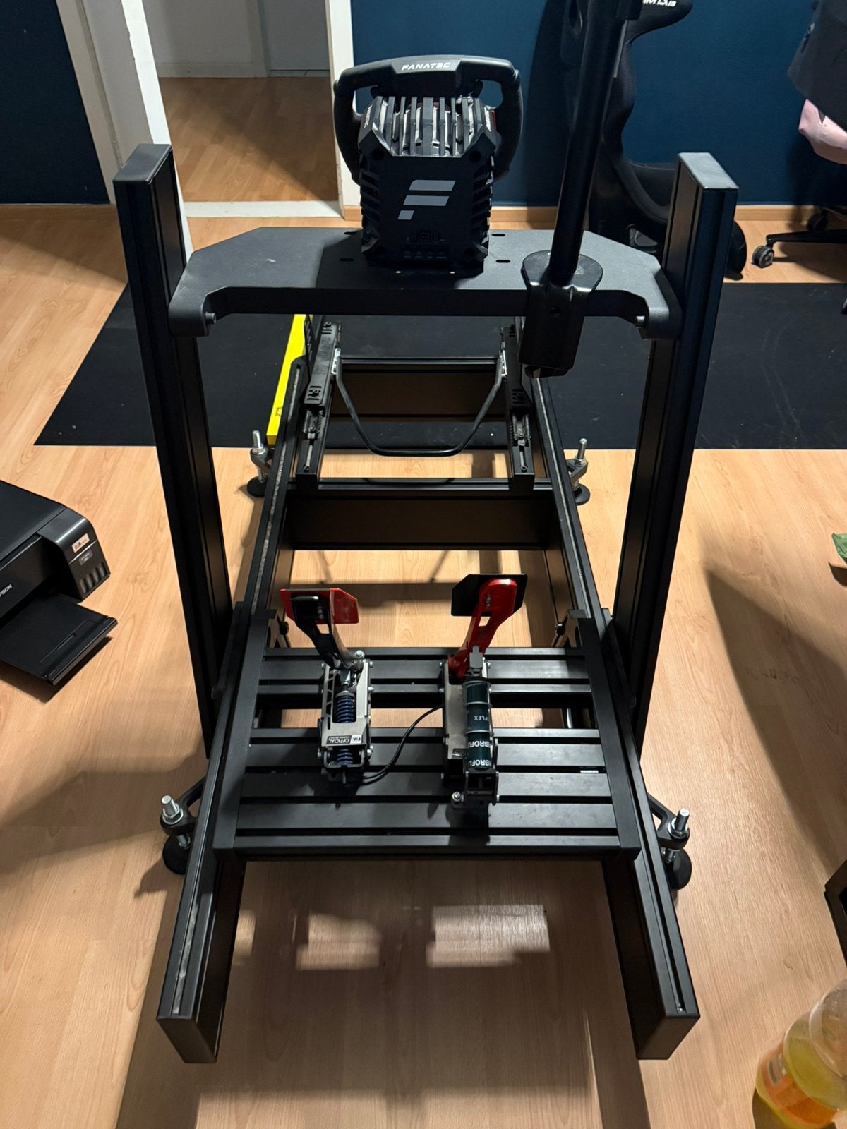 Race stoel Simlab + fanatec + venym pedalen, Ophalen, Zo goed als nieuw