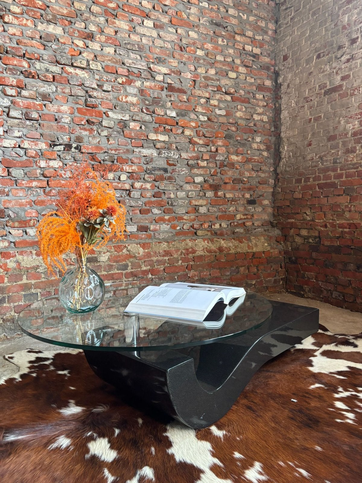 Moderne design ‘Ronald Schmitt’ salontafel/koffietafel, 100 à 150 cm, Moins de 50 cm, Rond, Comme neuf