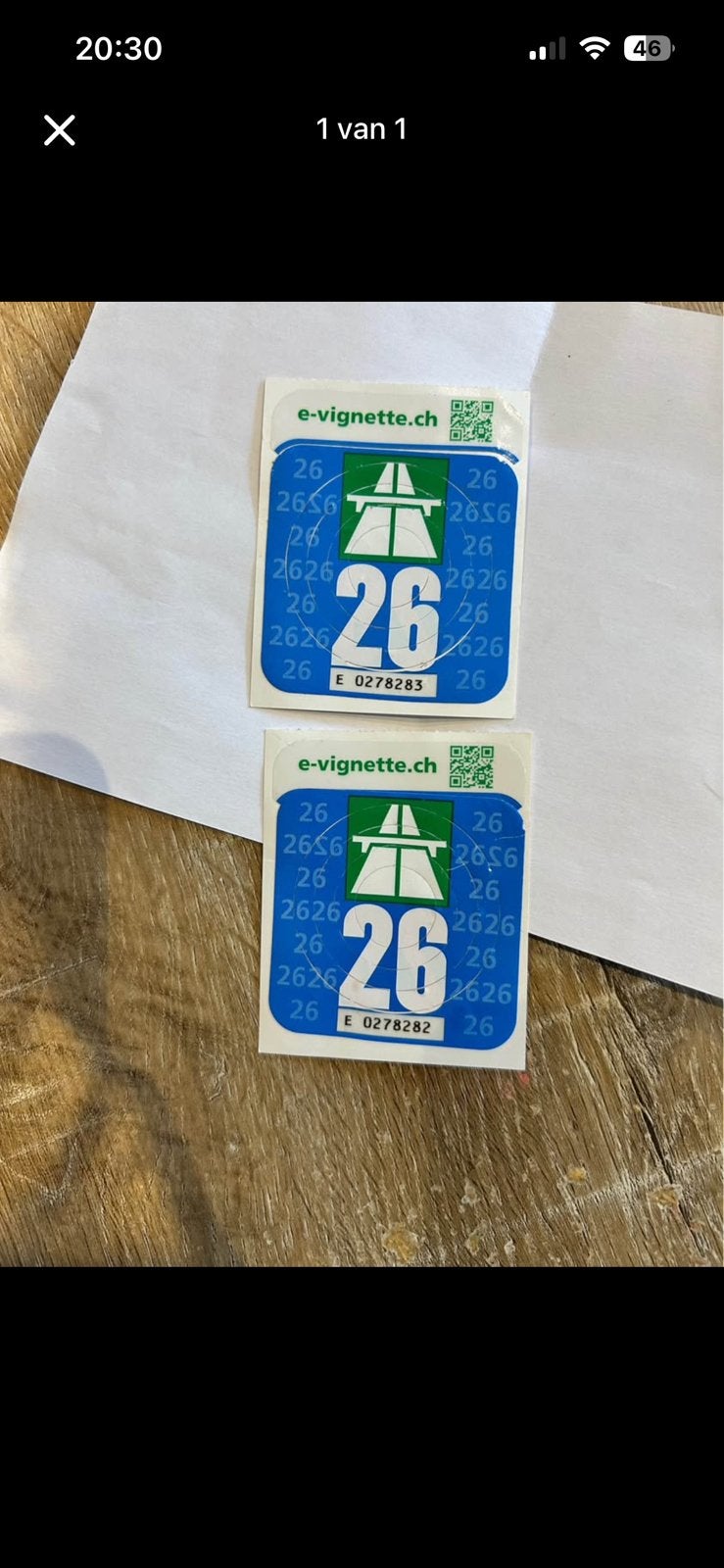 Wegenvignet Zwitserland