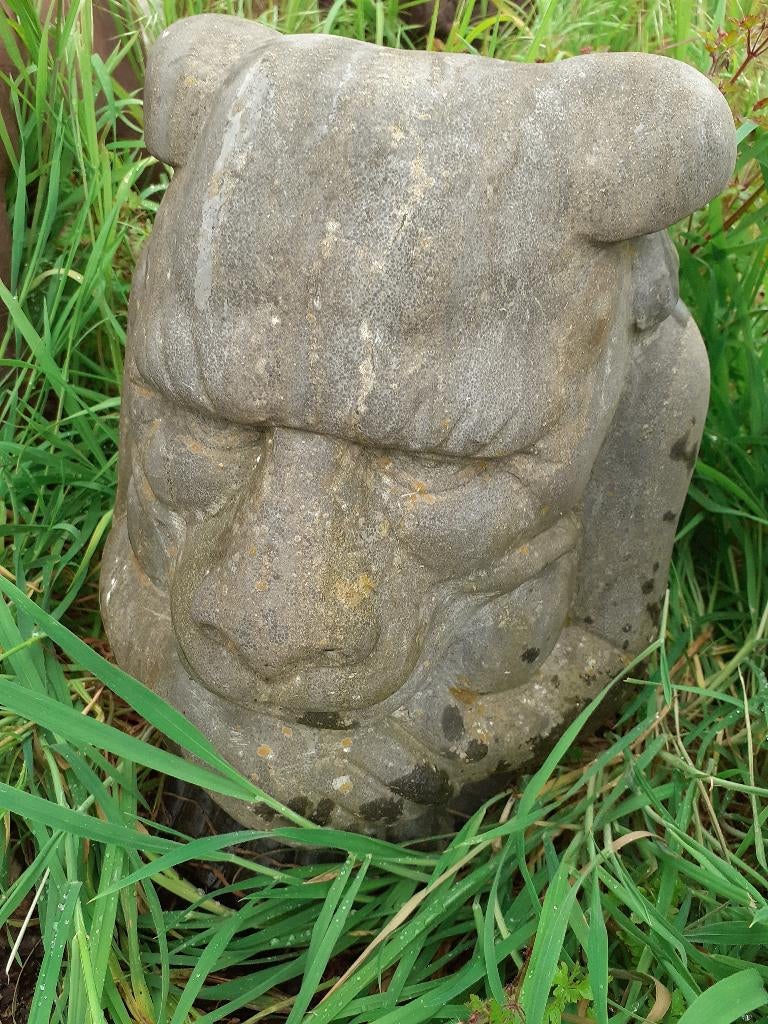 SUPERBE GARGOUILLE EN PIERRE BLEUE, Jardin & Terrasse, Statues de jardin, Enlèvement, Utilisé, Pierre, Autres types