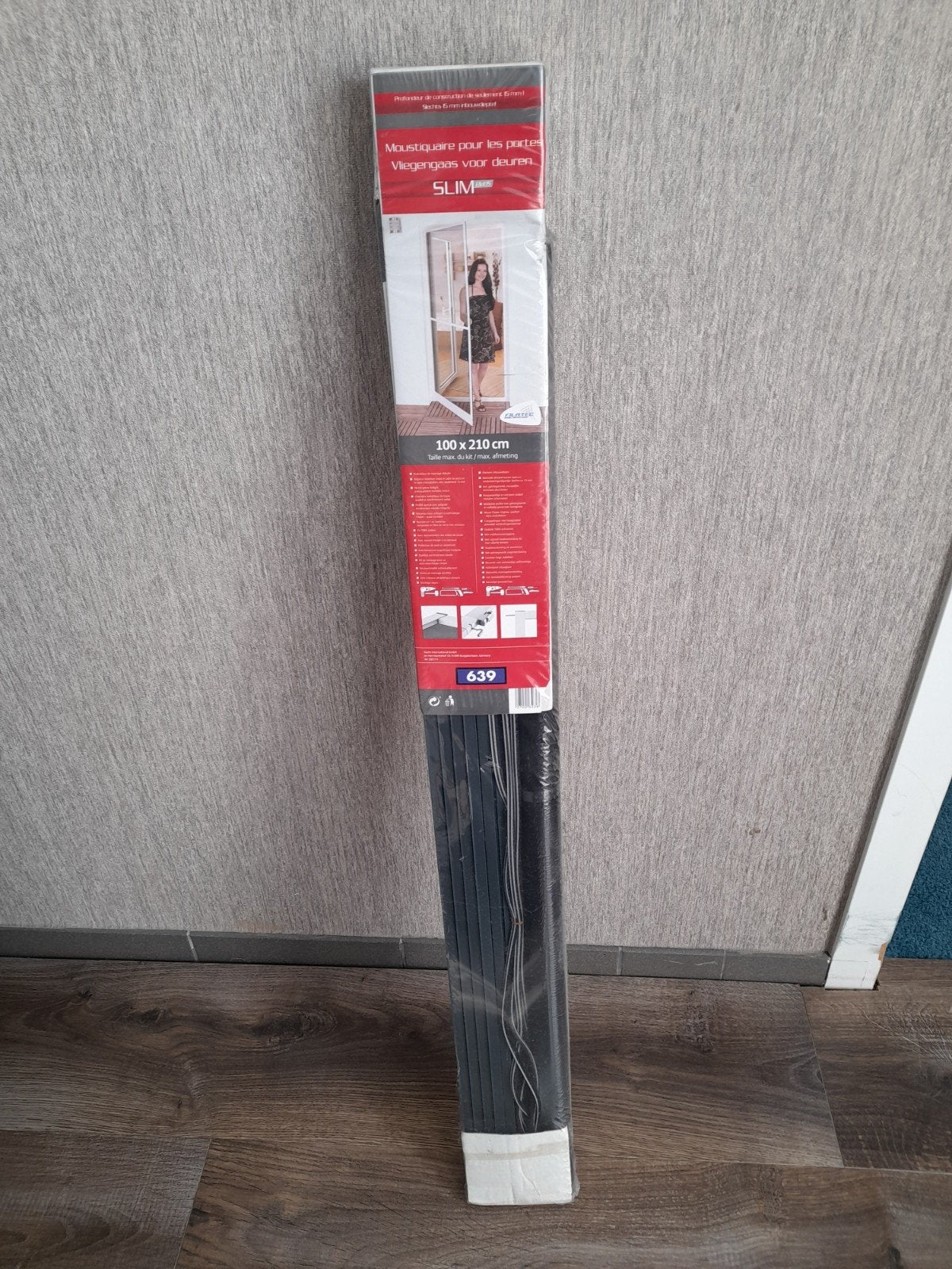 Vliegengaas voor deuren ., Ophalen, 80 tot 100 cm, Metaal, 200 tot 215 cm