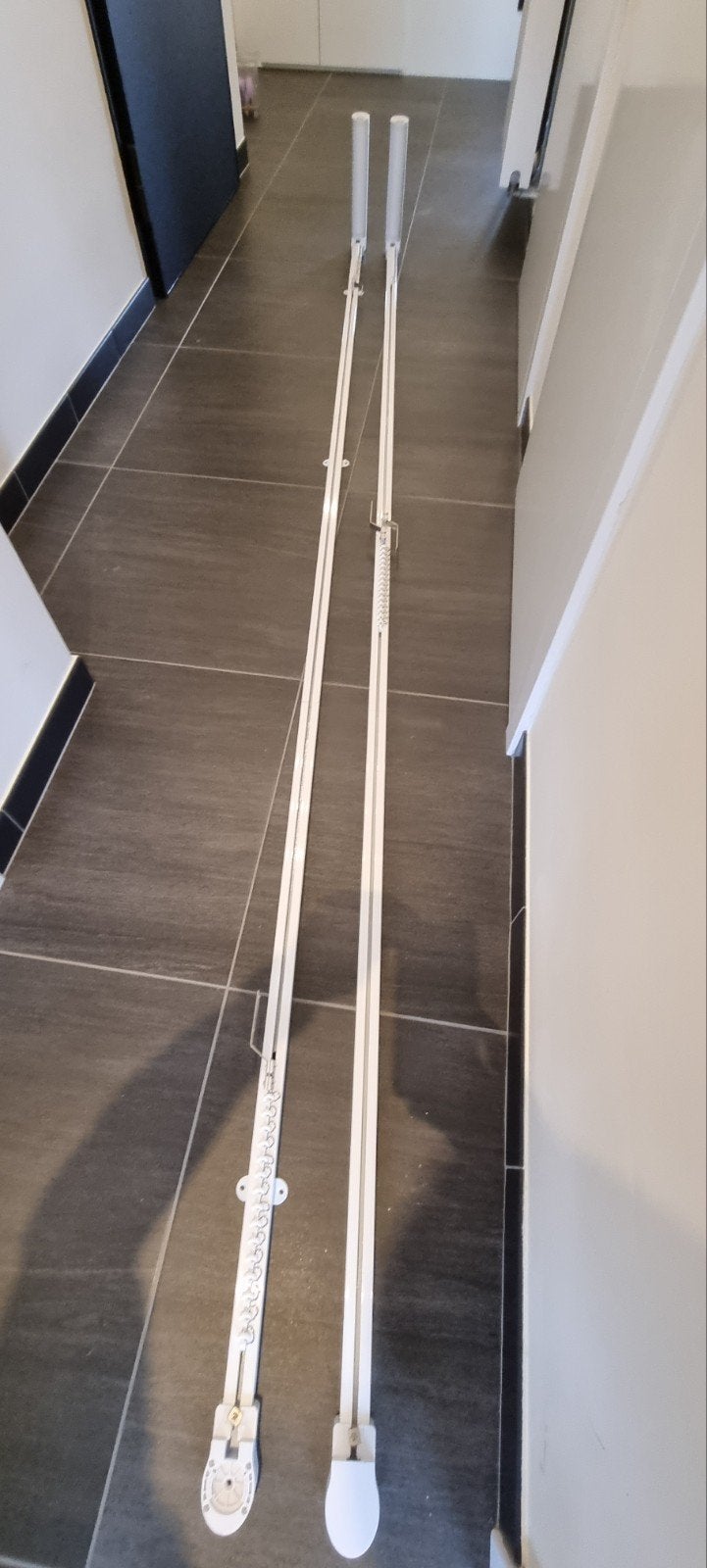 2 Rails avec commande électrique pour tentures ou rideaux, Enlèvement