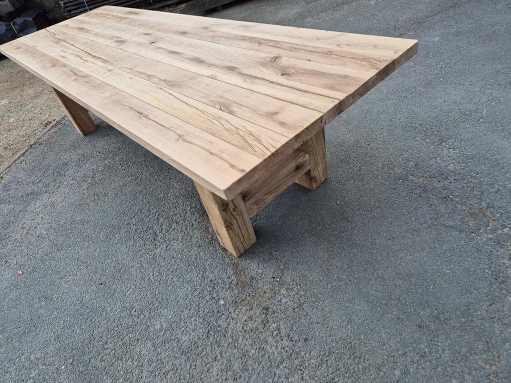 Eiken kloostertafel boerentafel tuintafel eettafel eik, Enlèvement