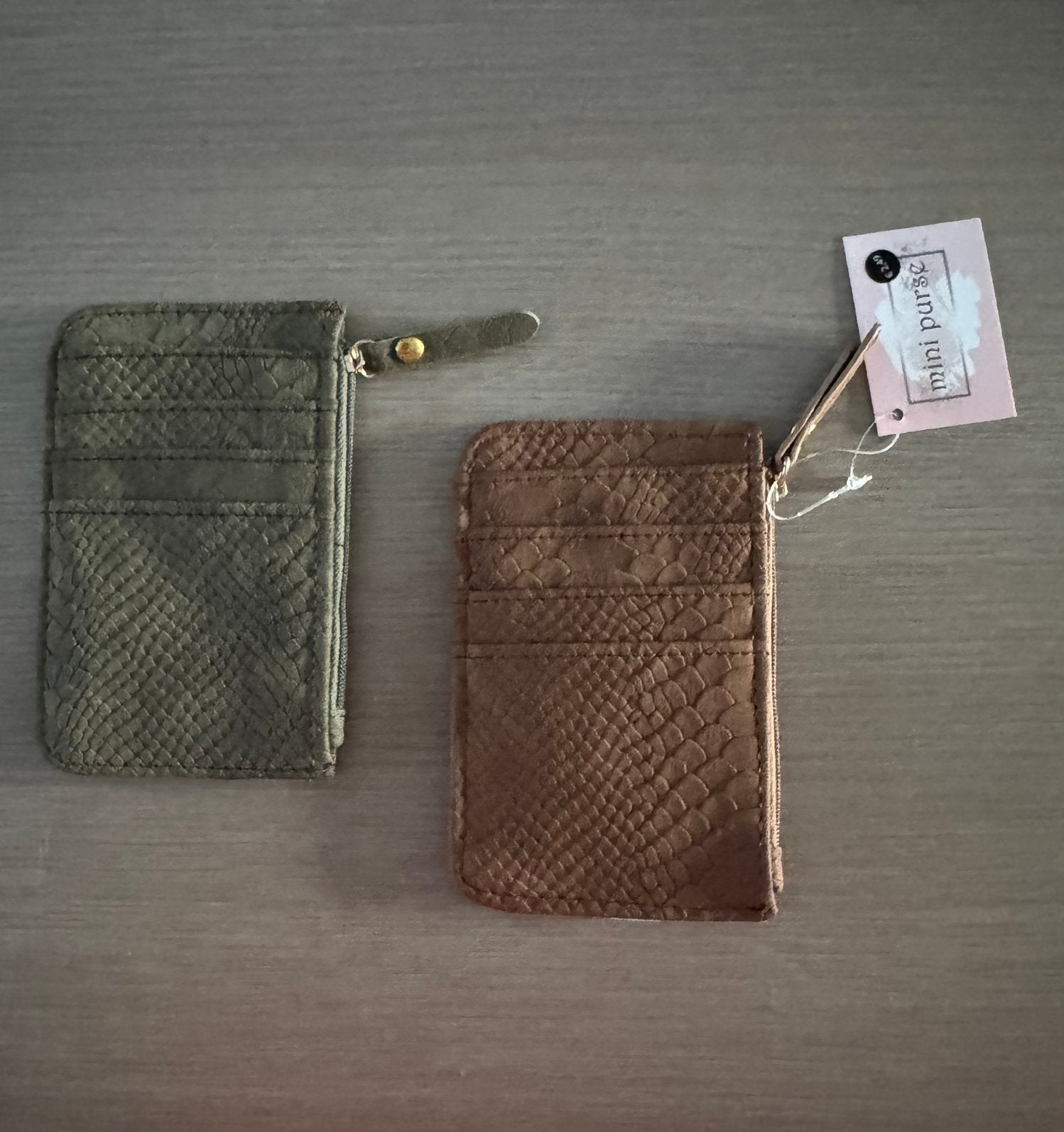 2 kleingeld kaartopbergers, Ophalen, Nieuw, Bruin, Overige merken