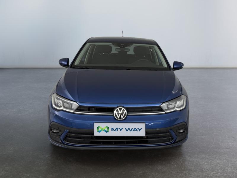 Volkswagen Polo Life, Auto's, Euro 6, 95 pk, Blauw, Bedrijf