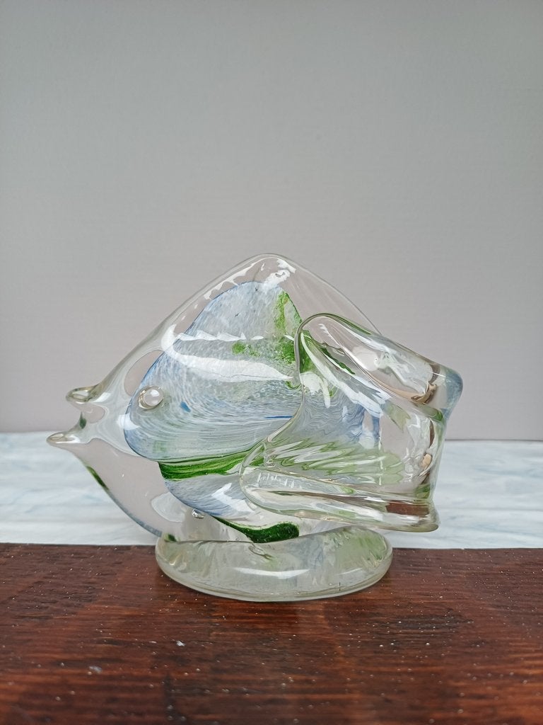 vintage murano vis H9 cm L 12 cm jaren 70, Antiek en Kunst, Ophalen
