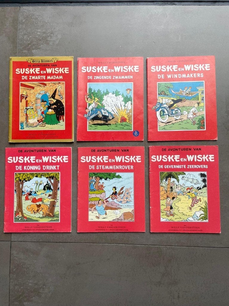 Suske en Wiske – collectie van 6 strips, Meerdere stripboeken, Ophalen, Gelezen, Willy Vandersteen