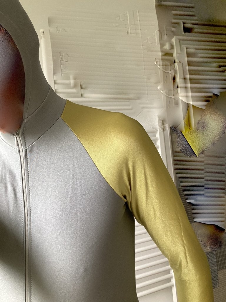 Schaatspak Snelpak Maat S / M, Kleding | Heren, Maat 48/50 (M), Ophalen of Verzenden, Grijs, Gedragen