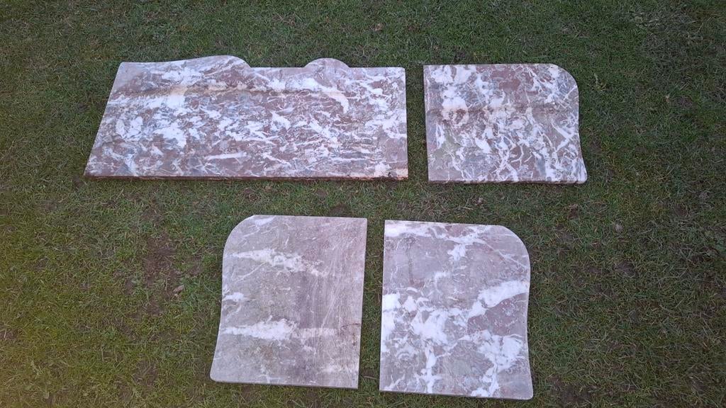Marbre ancien, dessus de coiffeuse, Antiquités & Art, Enlèvement