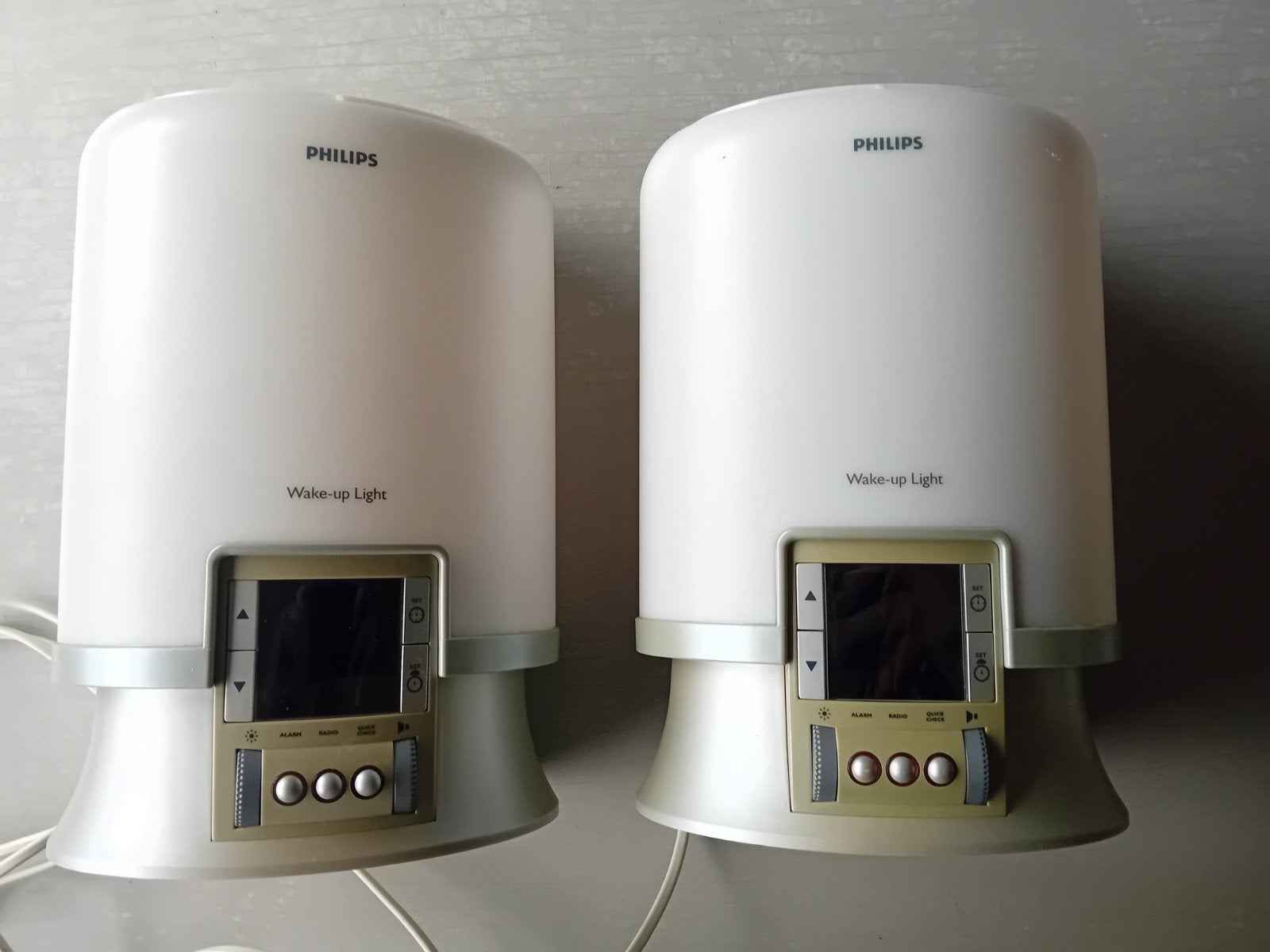 2x Philips wake up Light softone wekkerradio, Ophalen of Verzenden, Gebruikt, Digitaal