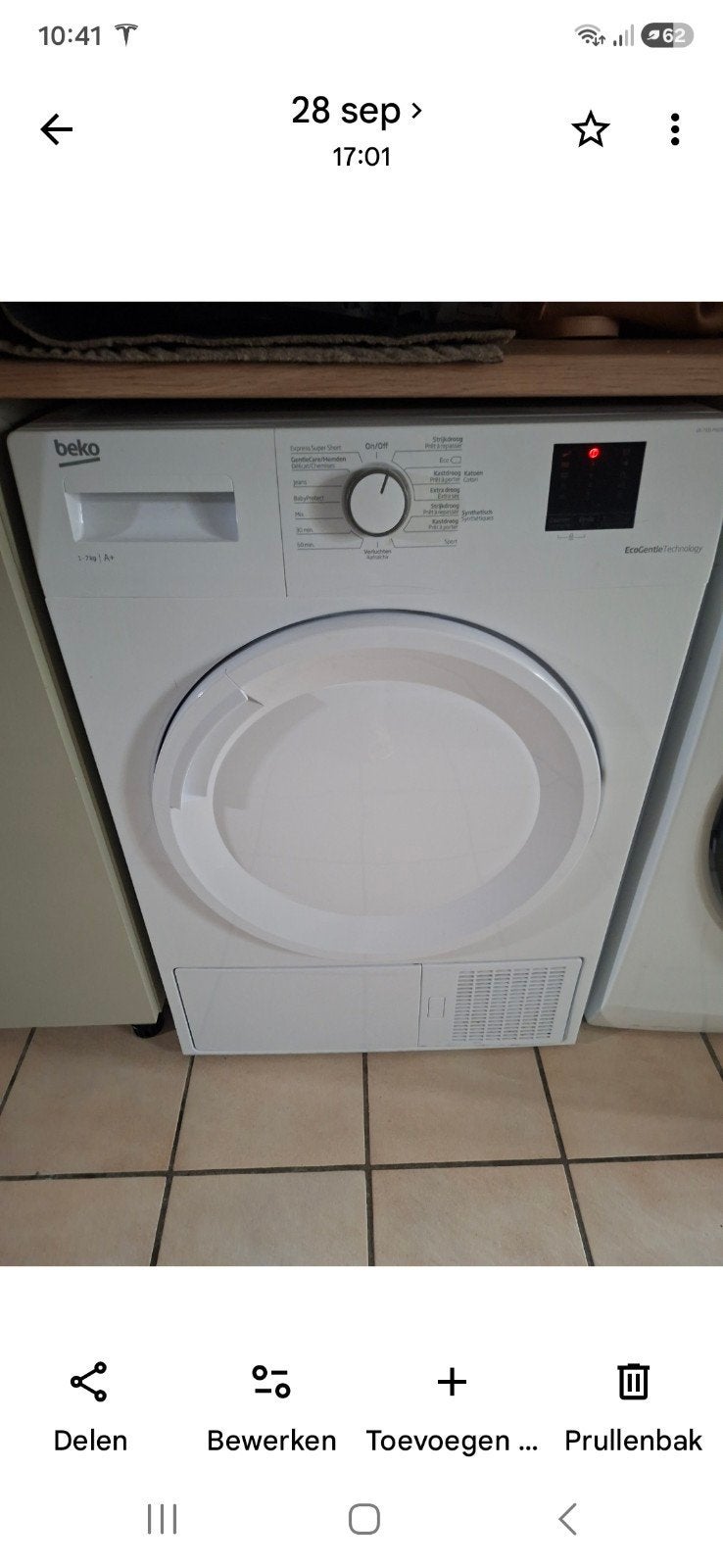 Droogkast Beko, Elektronische apparatuur, Ophalen