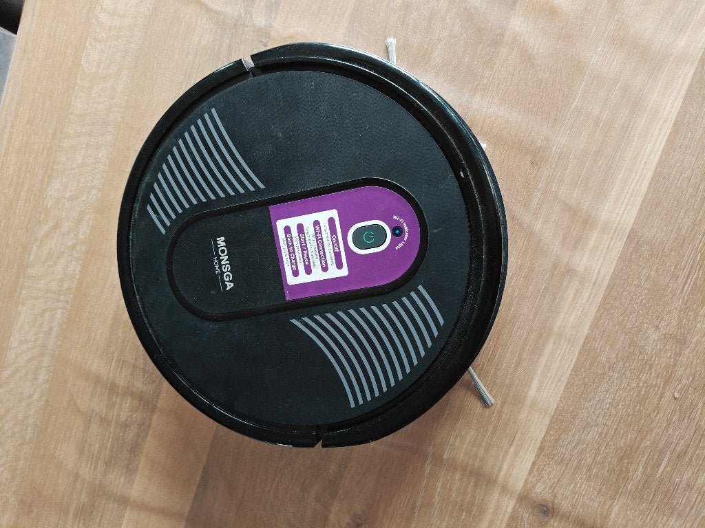 Monsga MR1 robotstofzuiger & dweilrobot, Overige merken, Bedienbaar via app, Ophalen of Verzenden, Zo goed als nieuw