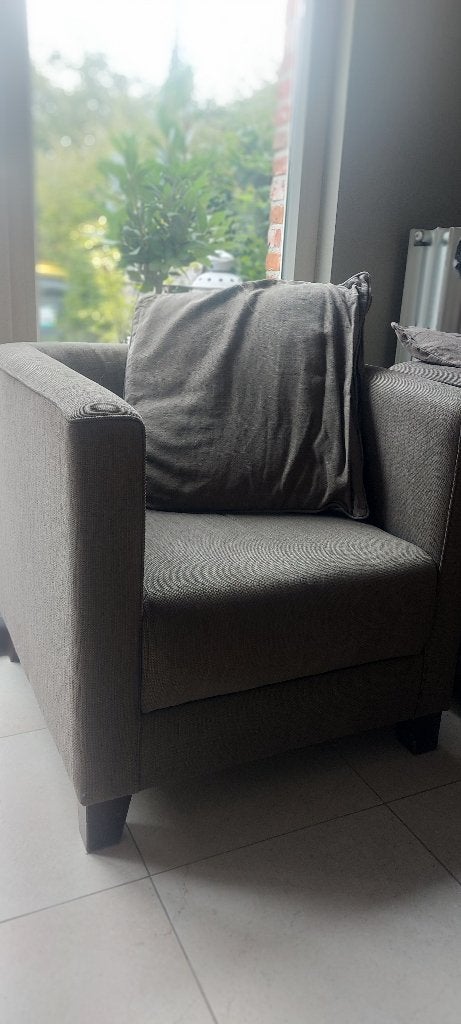 2 bruine stoffel zetels, in prima staat, 75 à 100 cm, Moins de 150 cm, Une personne, Enlèvement