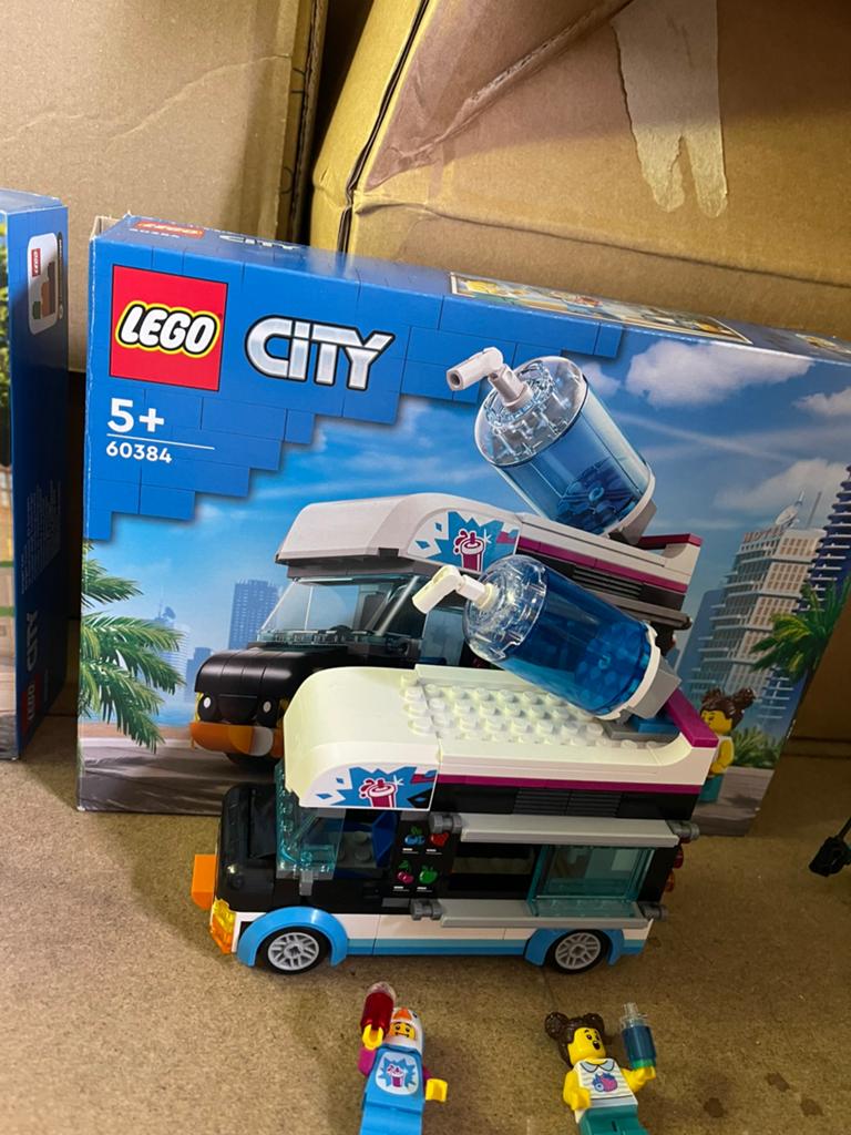 Lego 60384 Pinguïn slush truck, Ophalen of Verzenden, Zo goed als nieuw, Compleet, Lego