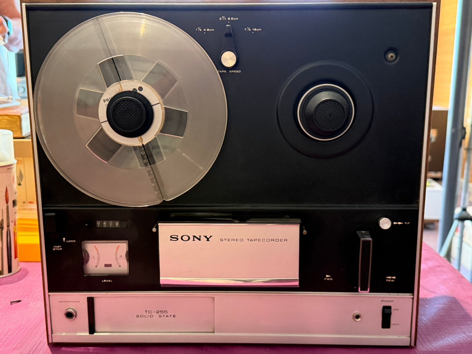 Sony stereo taperecorder, Ophalen, Bandrecorder, Met banden