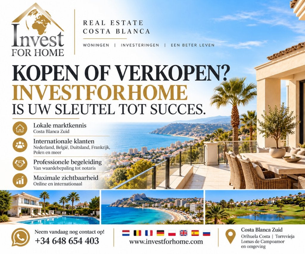 Verkoop uw woning aan de Costa Blanca tegen de beste prijs, La Zenia Boulevard, Orihuela Costa
