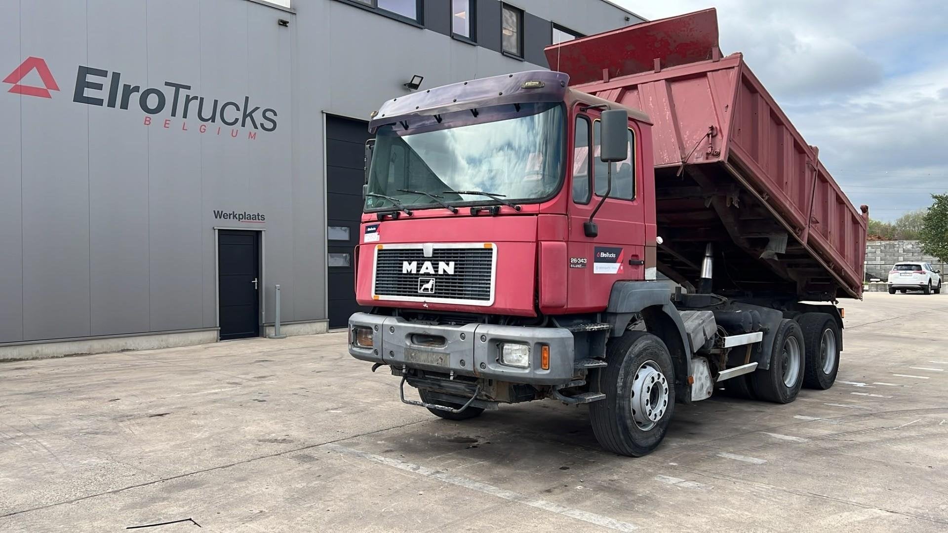 MAN 26.343 (LAMES / GRAND PONT / STEEL SUSPENSION / STEEL SU, Euro 2, Achat, Entreprise, Boîte manuelle