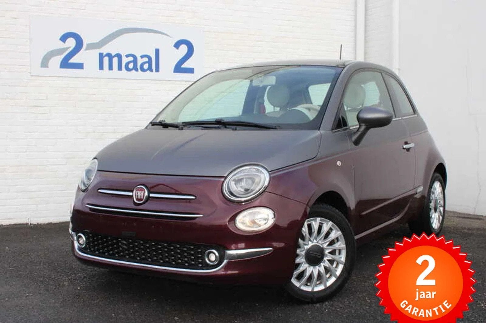 Fiat 500 500 1.2i Pano/Airco/Cruise 2 JAAR garantie!, Auto's, Fiat, 1305 kg, 4 zetels, Gebruikt, 4 cilinders