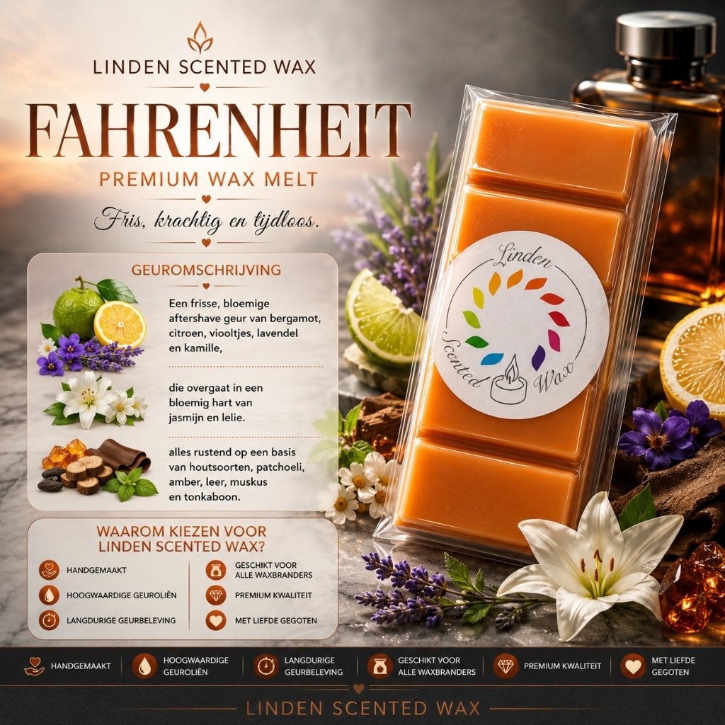 Parfum après-rasage Waxmelts FAHRENHEIT, Enlèvement ou Envoi, Neuf, Cire, Bougie