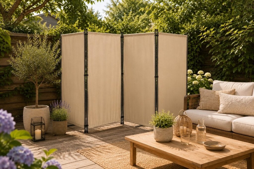 Tuinscherm Paravent Kamerscherm Sand, Verzenden, Nieuw, IJzer, Overige typen