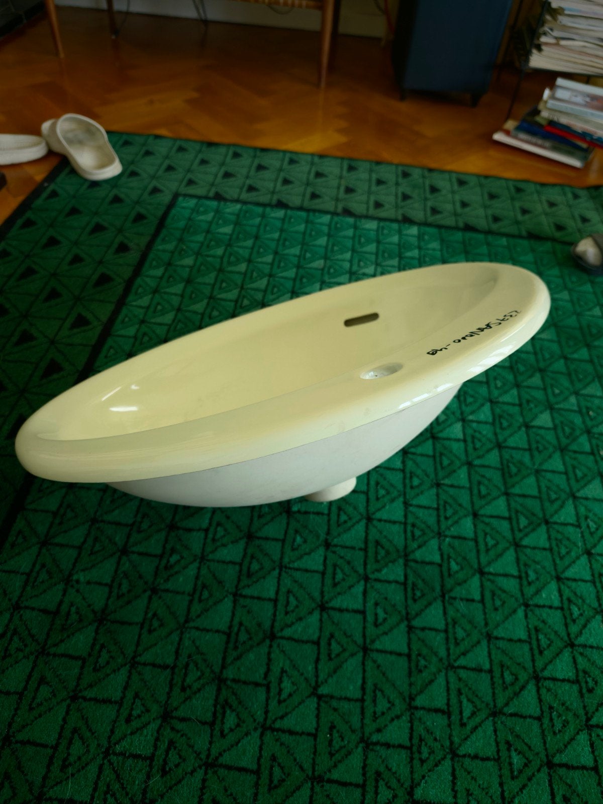 lavabo - poembak - wastafel geel - sphinx, Neuf, Lavabo ou Évier, Moins de 25 cm, Moins de 100 cm