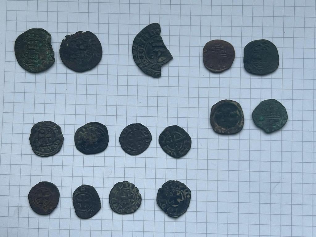 Lot middeleeuwse munten (portugal), Postzegels en Munten, Ophalen