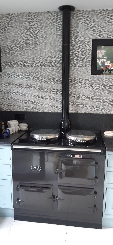 AGA 2-oven fornuis op gas, Electroménager, Cuisinières, Gaz, 85 à 90 cm, Comme neuf, Enlèvement
