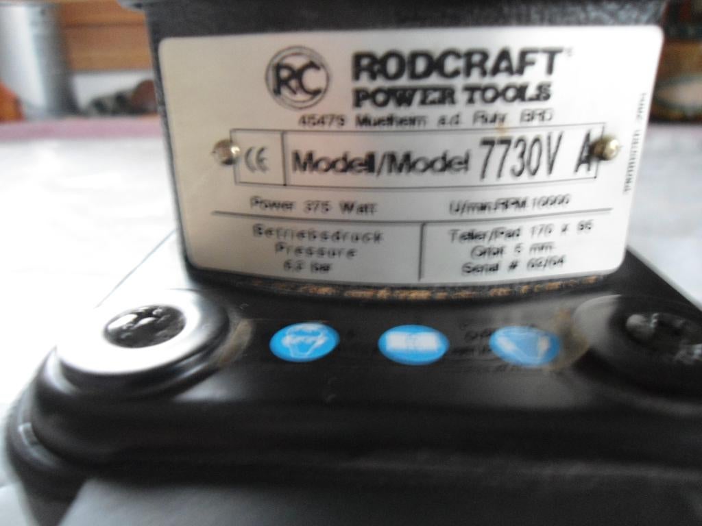 Vlakschuurmachine "Rodcraft", Ophalen, Nieuw, Minder dan 600 watt, Vlakschuurmachine