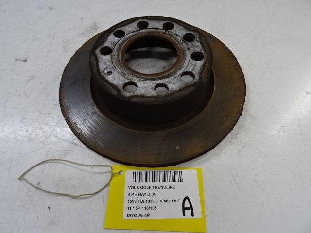 FREIN DISQUE ARRIÈRE Volkswagen Golf VI (5K1), Utilisé, Volkswagen