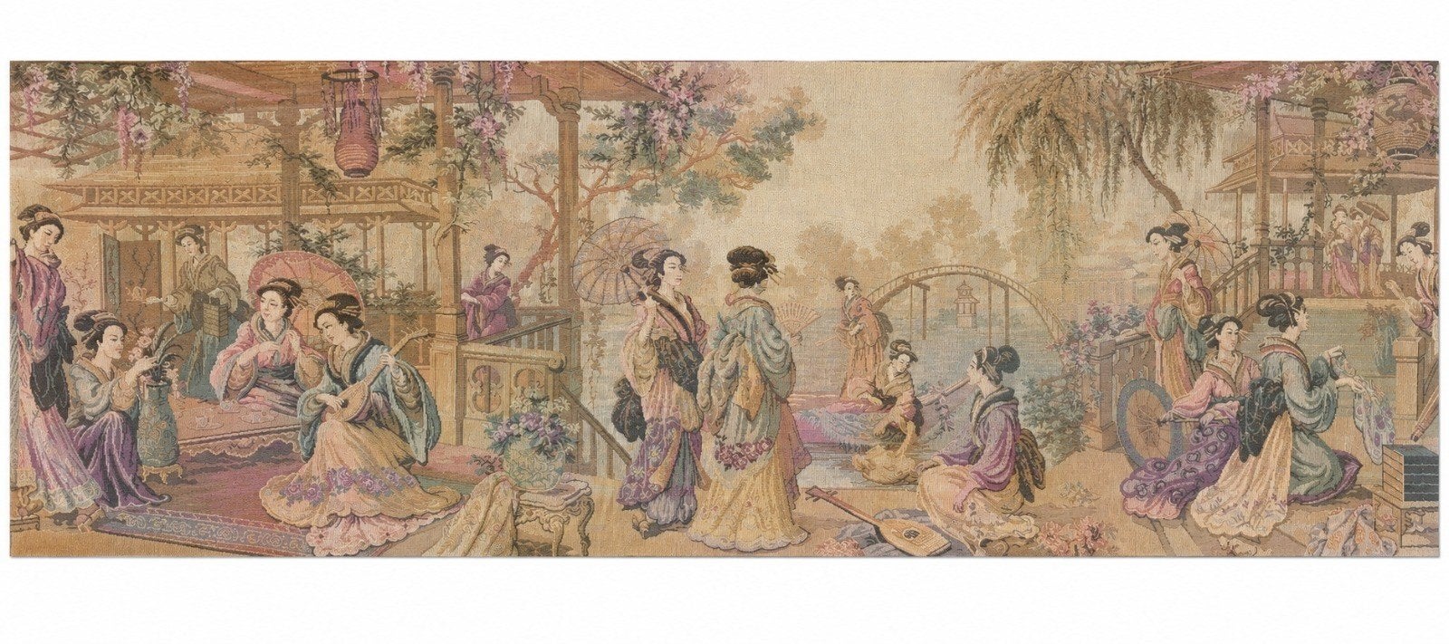 tapisserie Japonaise sur cadre, Enlèvement