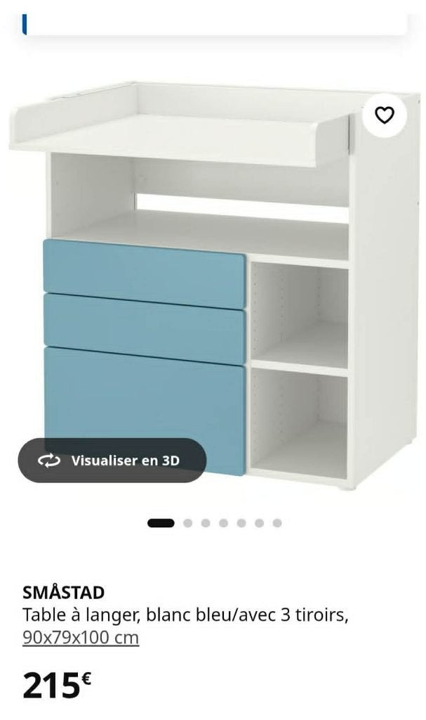 Armoire table à langer modulable enfants IKEA, Maison & Meubles, Enlèvement, Comme neuf, Moderne