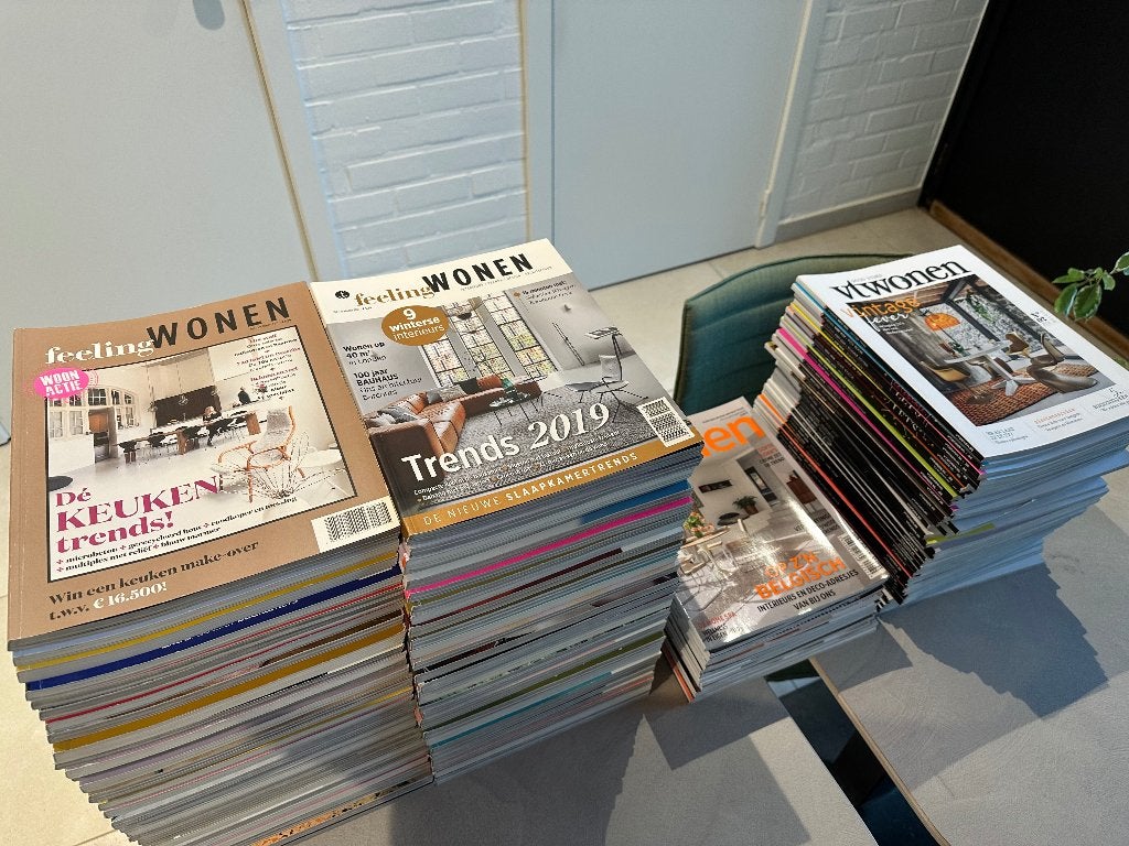 Woonmagazines - Feeling Wonen - Actief Wonen - VT Wonen, Livres, Journaux & Revues, Enlèvement, Utilisé, Autres types