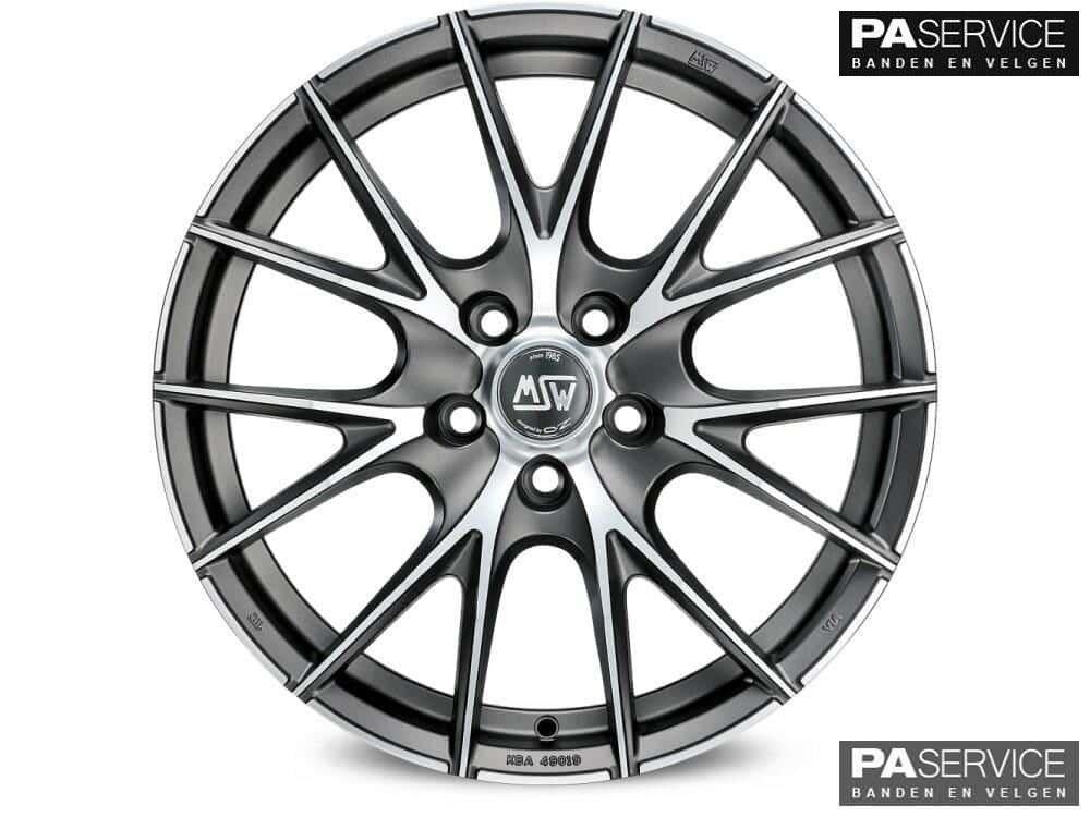 Nw 17 inch MAT ANTRACIETE MSW velgen voor Mini R53 R56 4x100, Auto-onderdelen, Banden en Velgen, -, -, Banden en Velgen, Nieuw