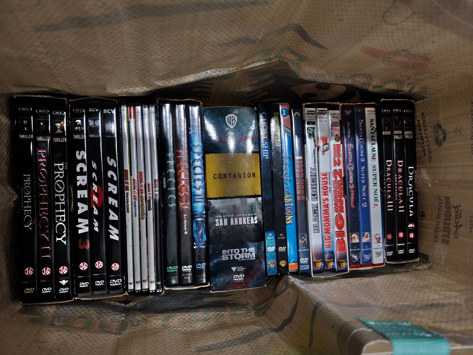 shopper met 70 dvd's, Ophalen, Gebruikt, Nederlands