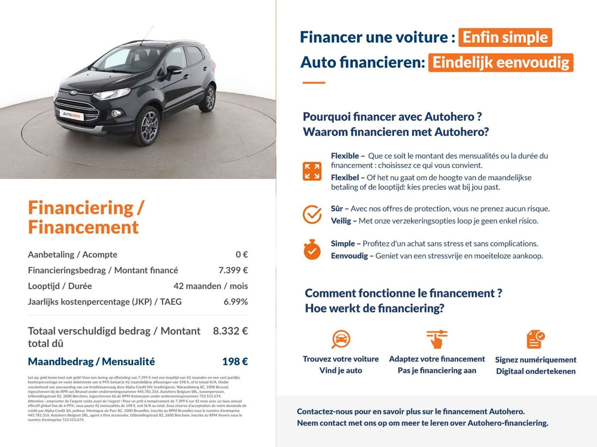 Ford EcoSport 1.0 EcoBoost Titanium (bj 2017), Auto's, https://public.car-pass.be/vhr/9dc06710-30f0-4f4c-b862-962784f2f09d, Gebruikt