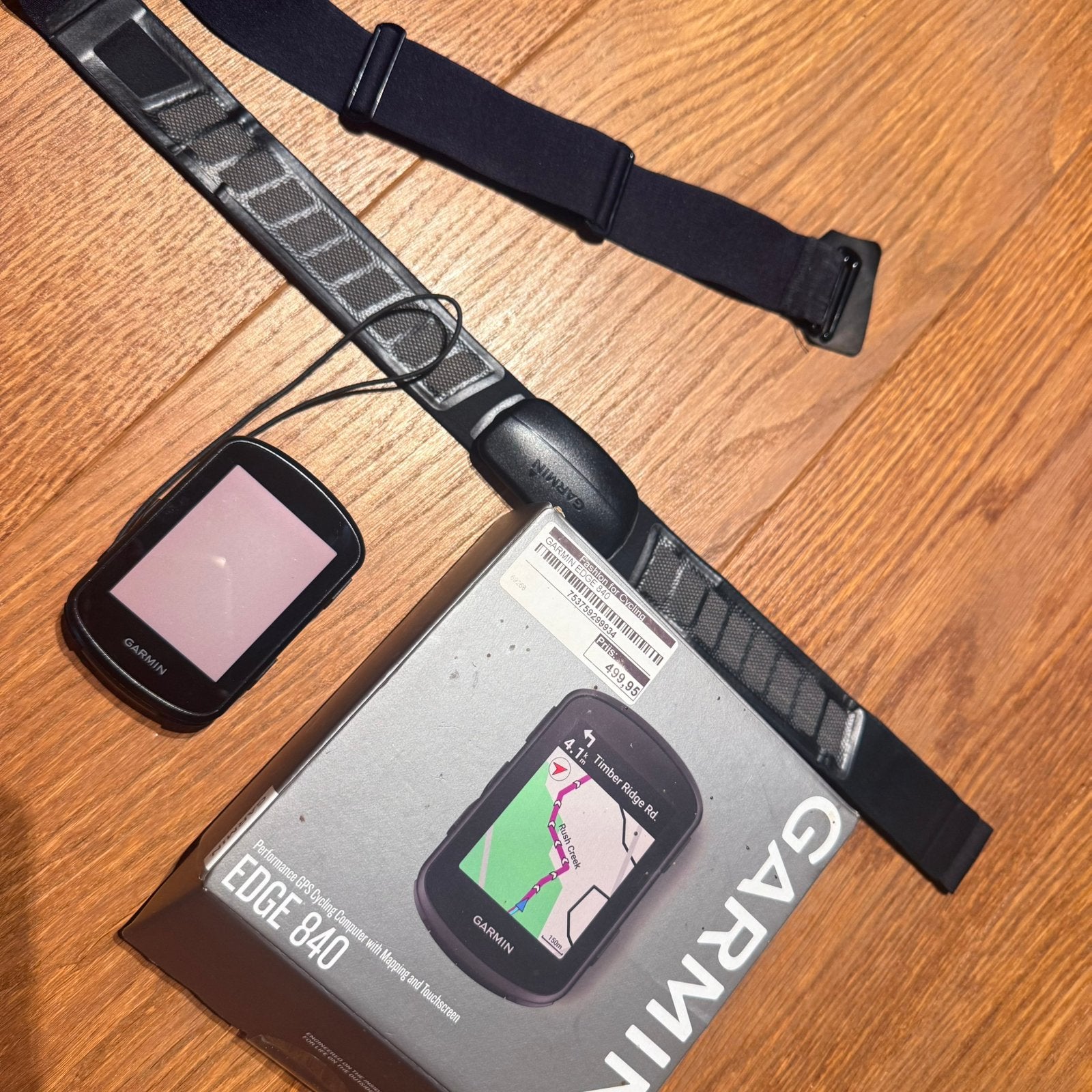 Garmin edge 840 + hartslagband + cadanssensor, Fietsen en Brommers, Ophalen, Cadanssensor, Zo goed als nieuw