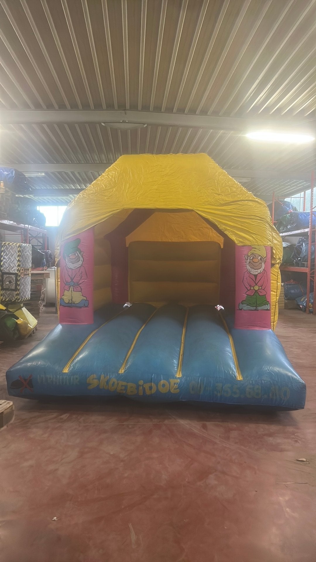 Springkasteel kabouter, Hobby en Vrije tijd, Feestartikelen | Verhuur, Ophalen, Gebruikt