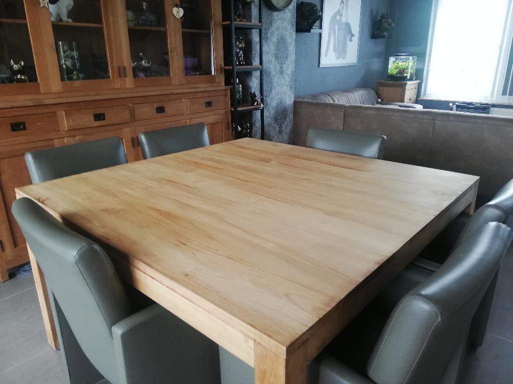 Teak tafel, Huis en Inrichting, Tafels | Eettafels, Ophalen