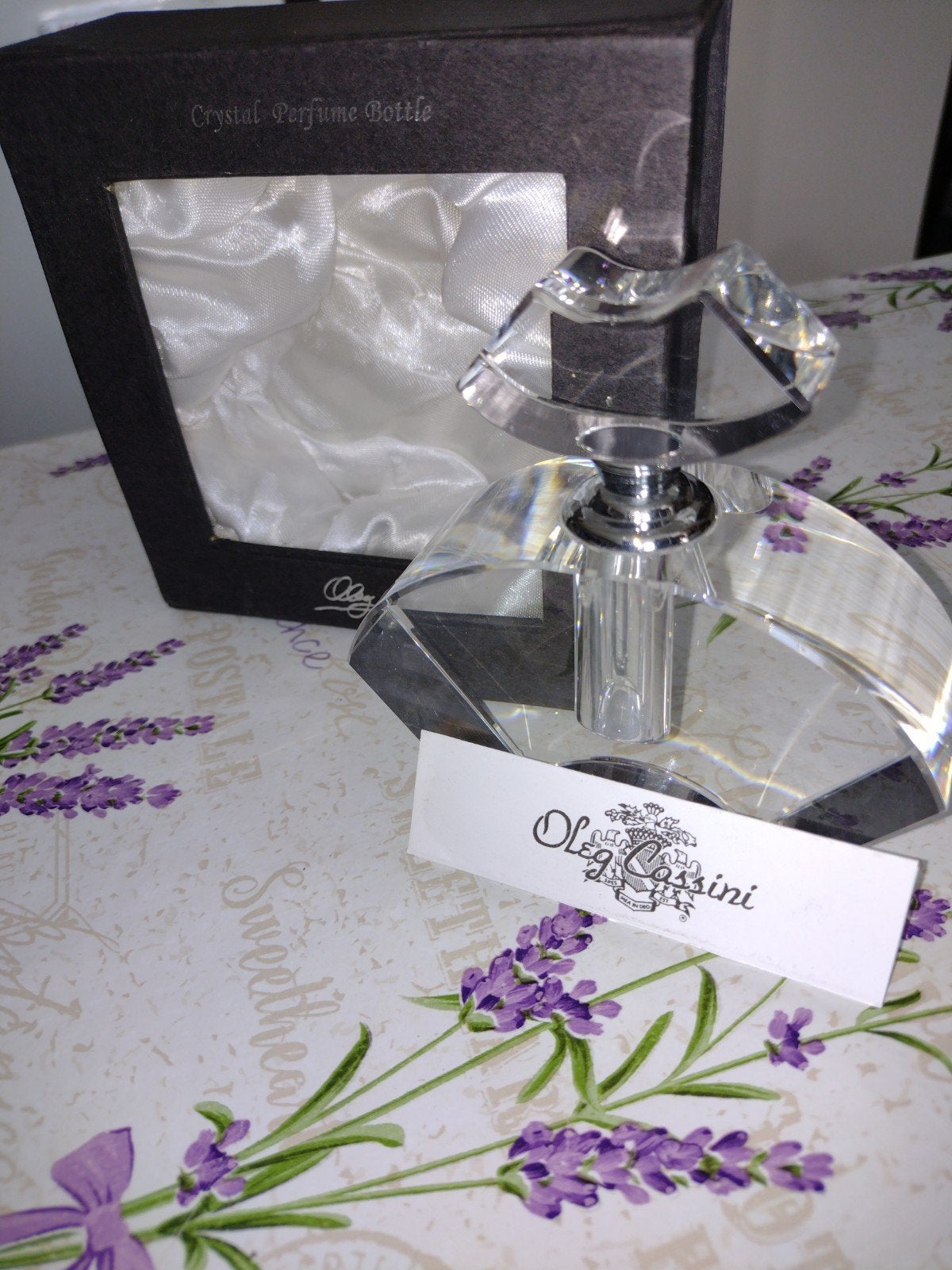 crystal oleg Cassini parfum fles, Enlèvement, Neuf