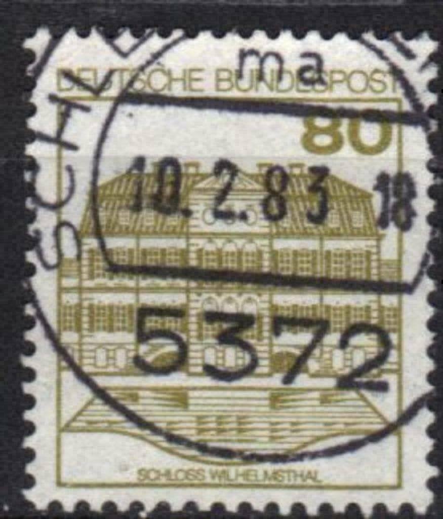 Allemagne Bundespost 1982 - Yvert 970 - Châteaux (ST), Envoi, Affranchi