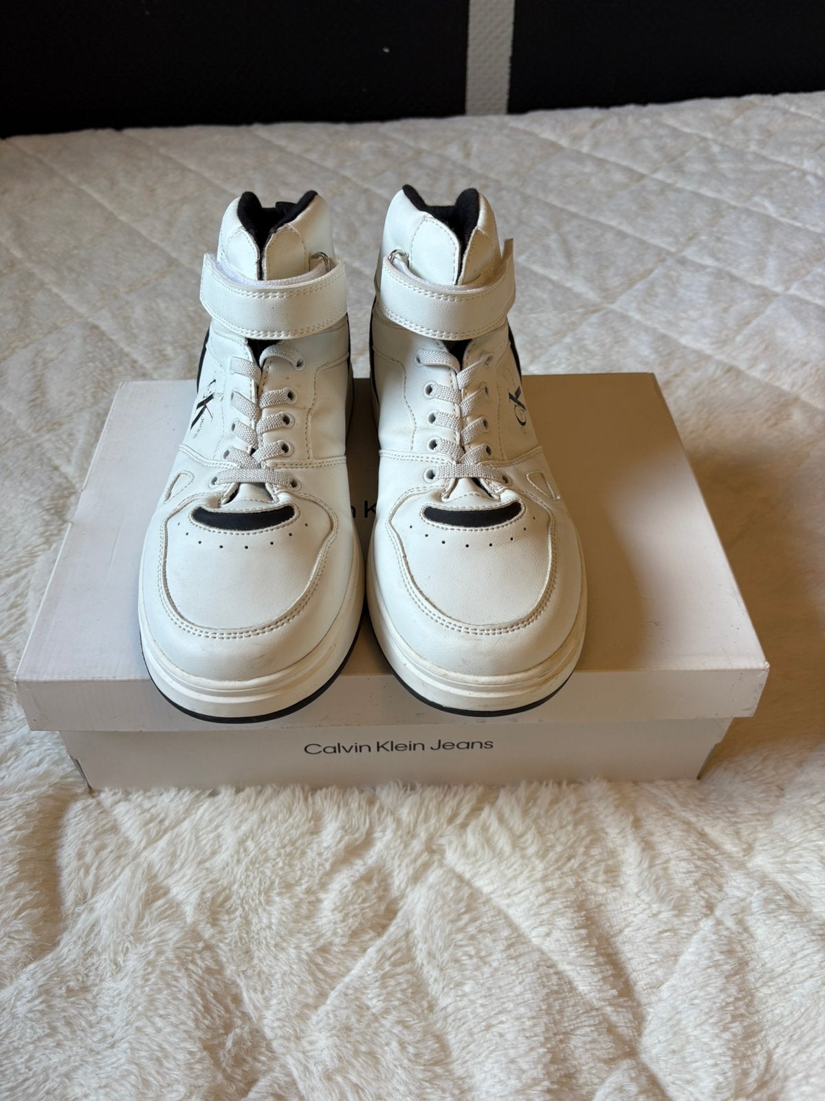 Basket Calvin Klein, Enlèvement ou Envoi, Comme neuf, Blanc, Baskets
